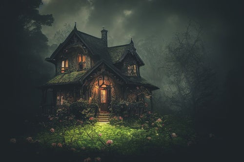 魔女が住む家の写真