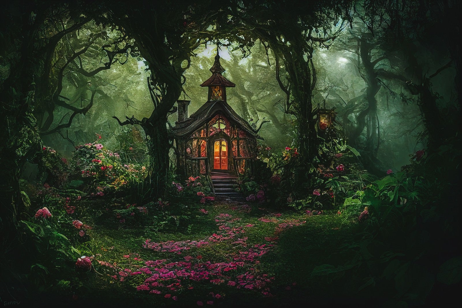 「ファンタジー感ある森の家」の写真