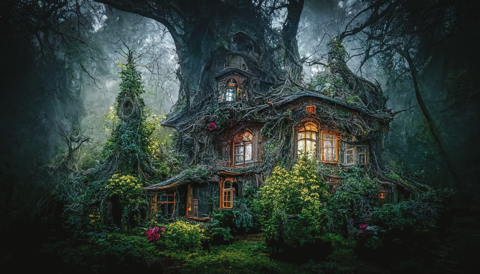 「根が這う魔女の家」の写真