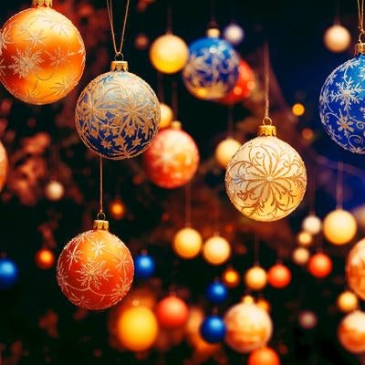 クリスマスのデコレーションボールの写真