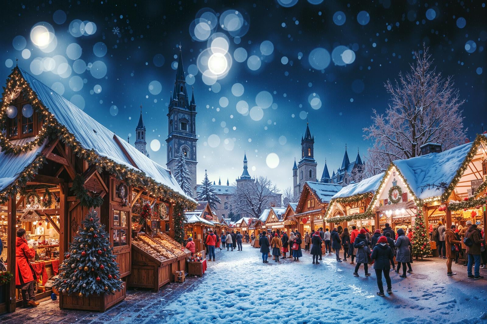 欧州風クリスマス市場の賑わい photo