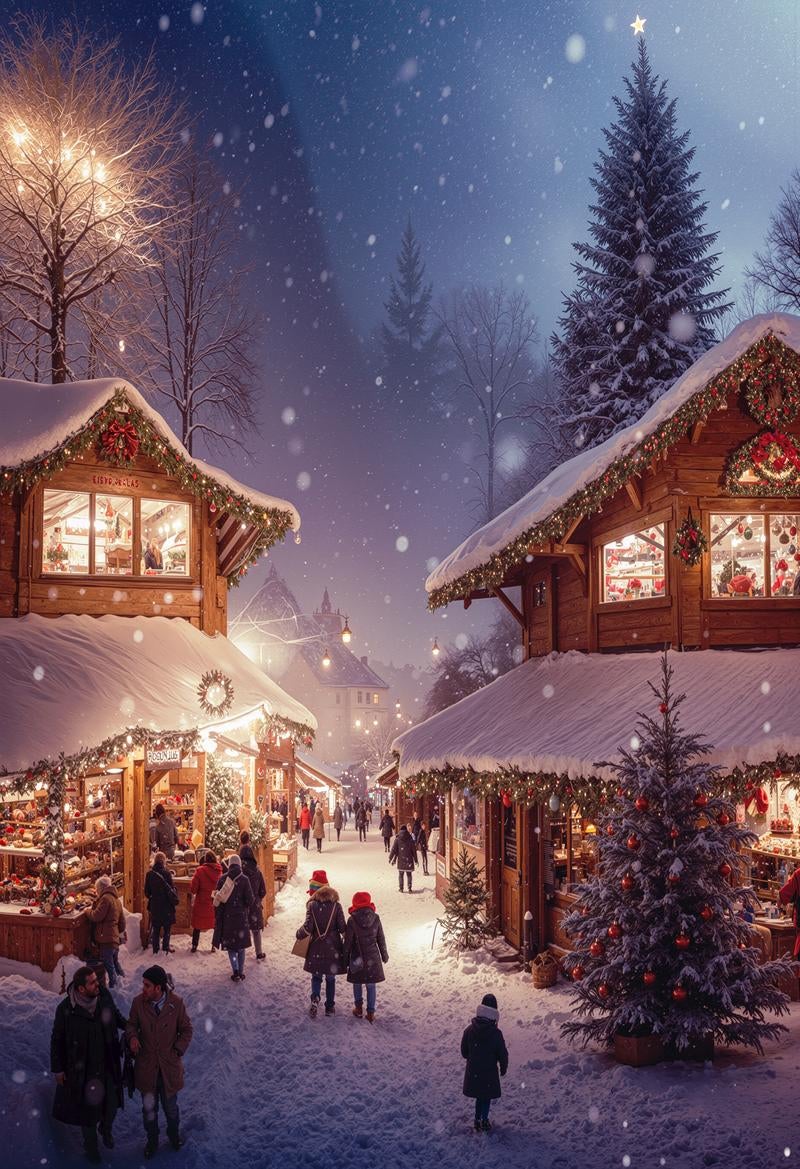 クリスマスショップを巡る観光客 photo