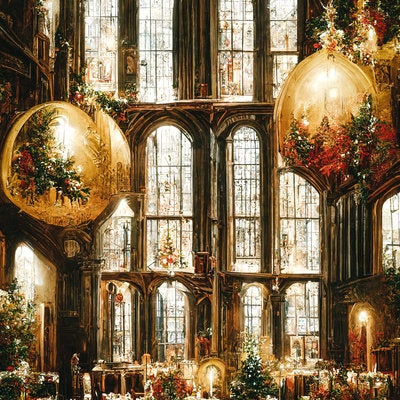 クリスマス晩餐会の写真