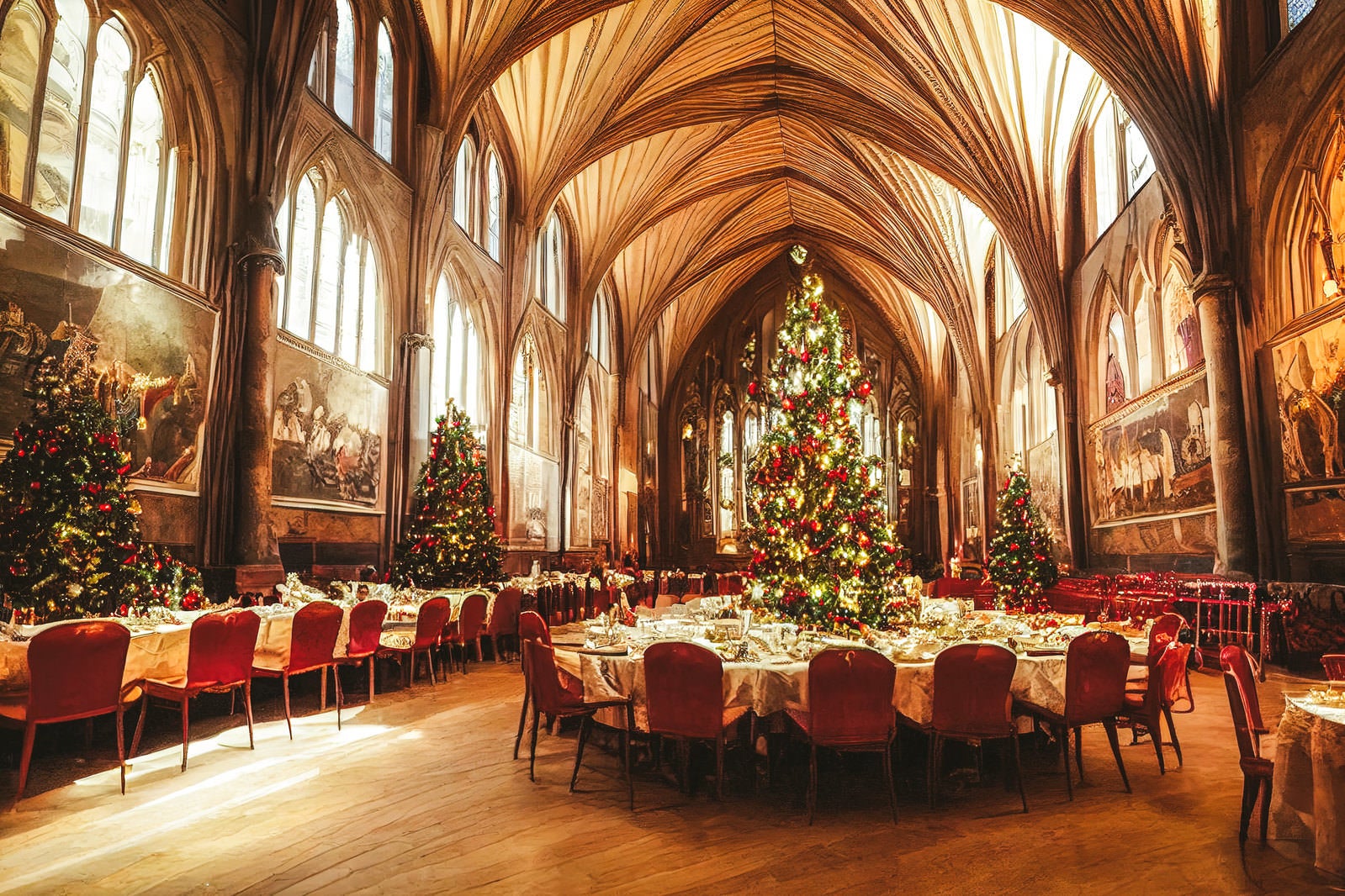 「大聖堂でクリスマスディナー」の写真