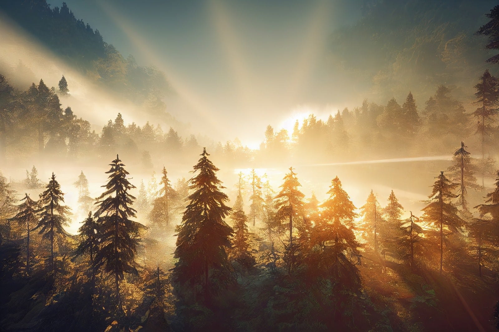 「光輝く森」の写真