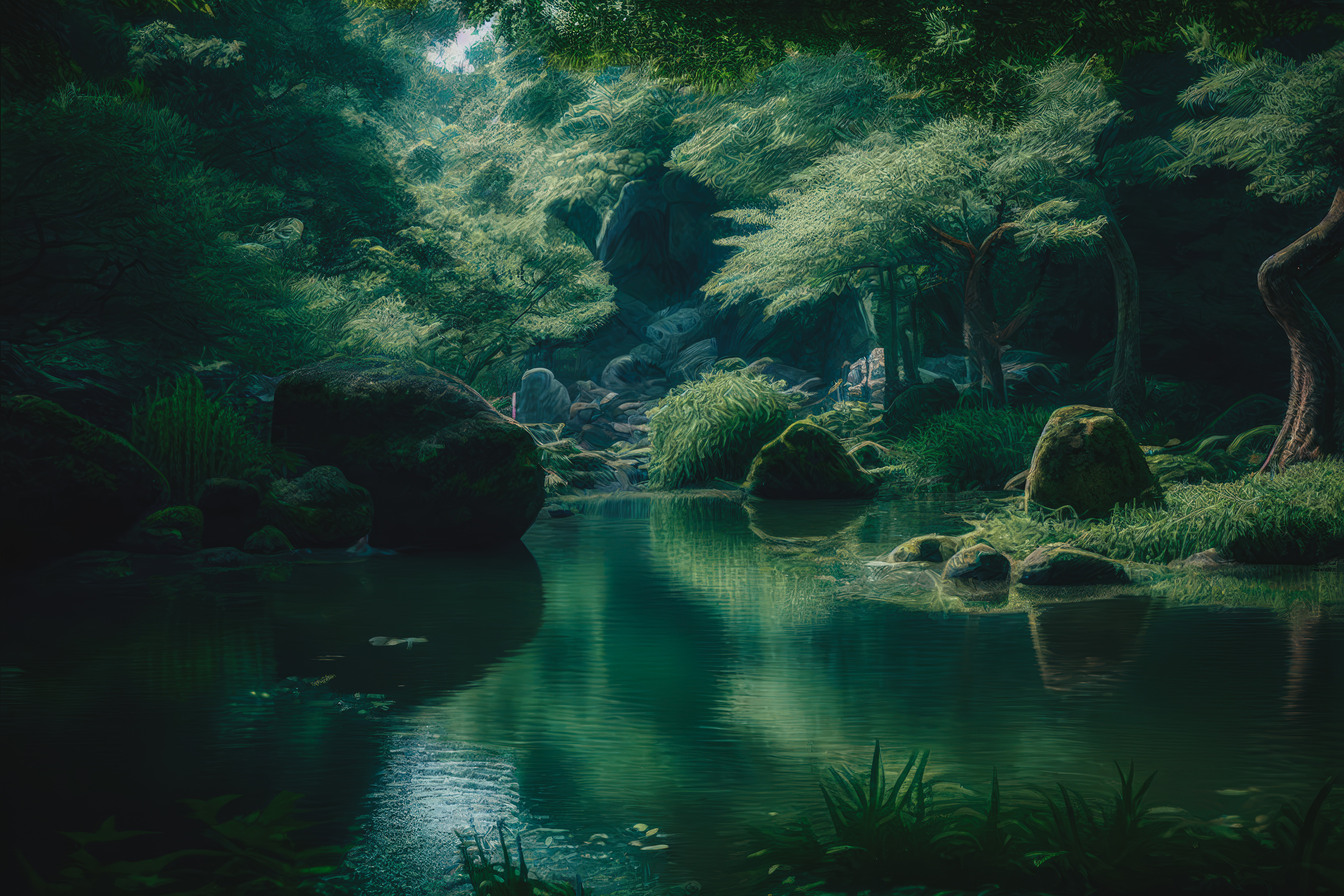 奥地の静寂に包まれる湖 - ぱくたそ