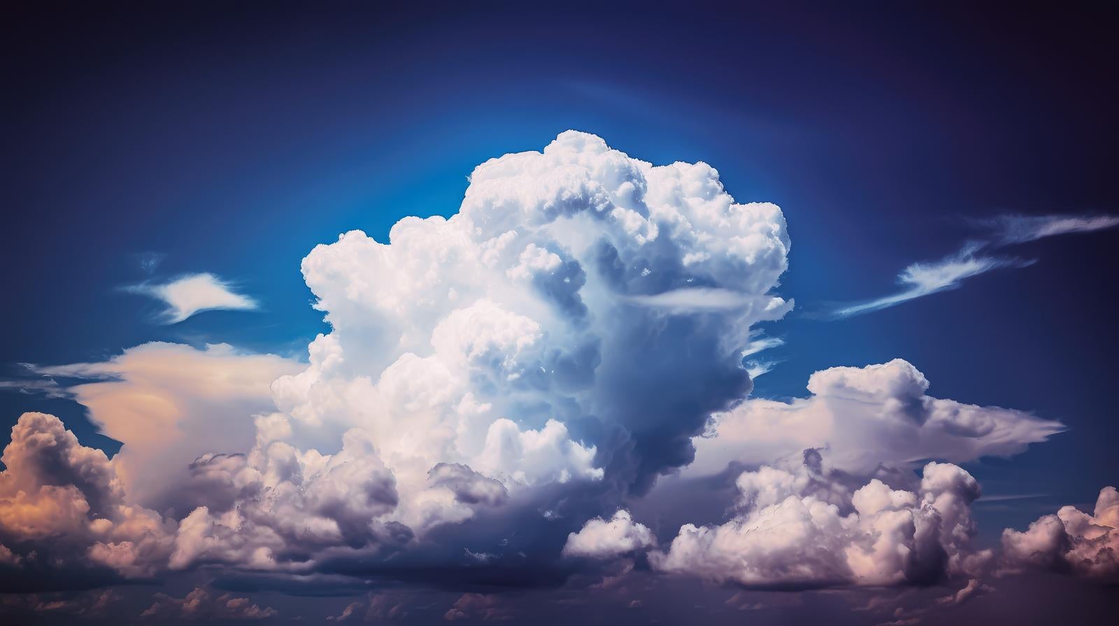 「真夏の厚い積乱雲」の写真