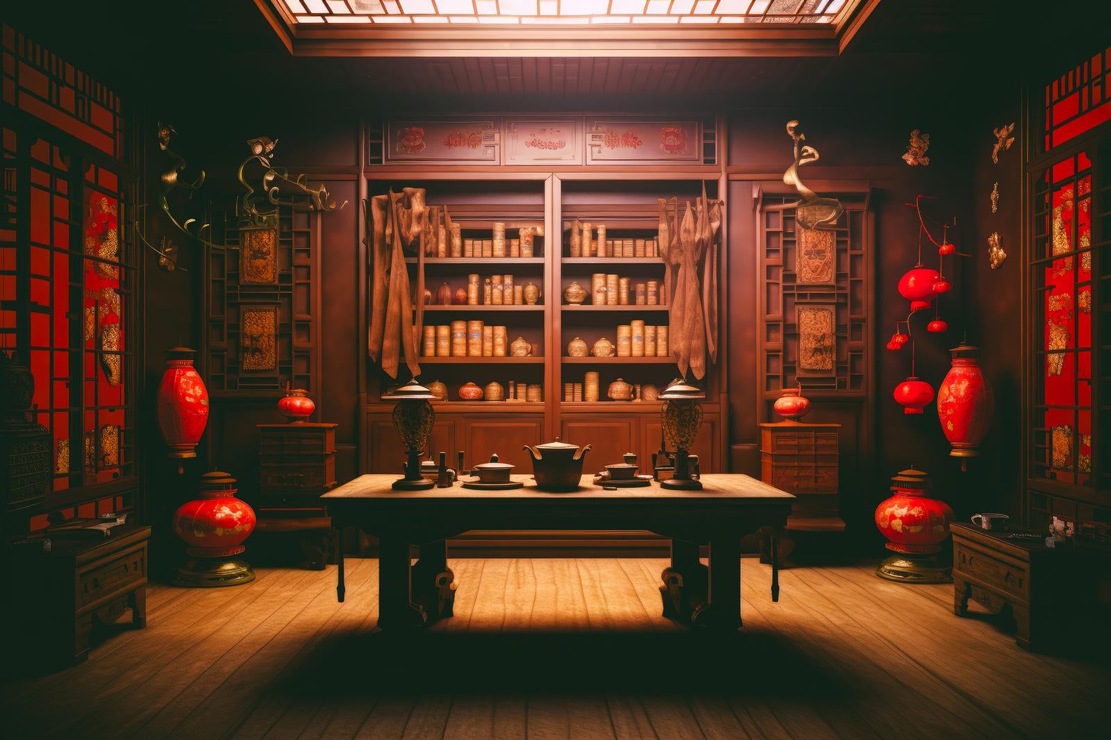 「伝統と現代が交差する中華風の美」の写真