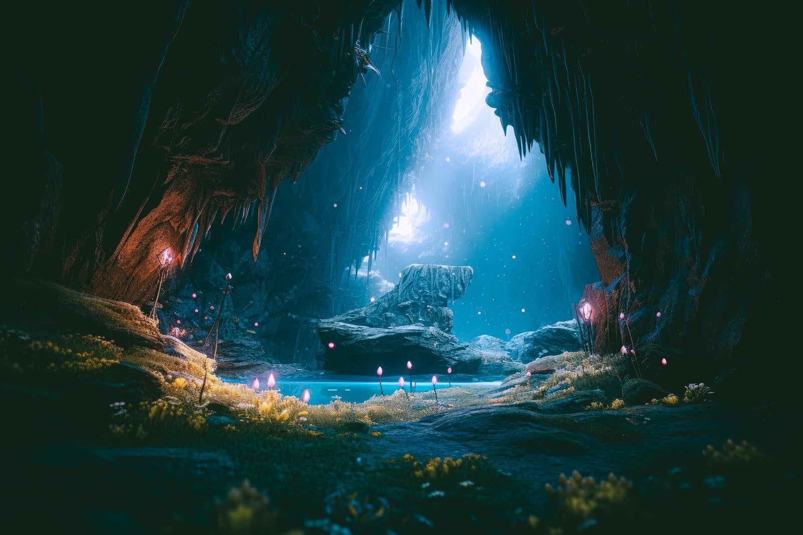 「地下楽園の洞穴」の写真