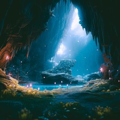 地下楽園の洞穴の写真