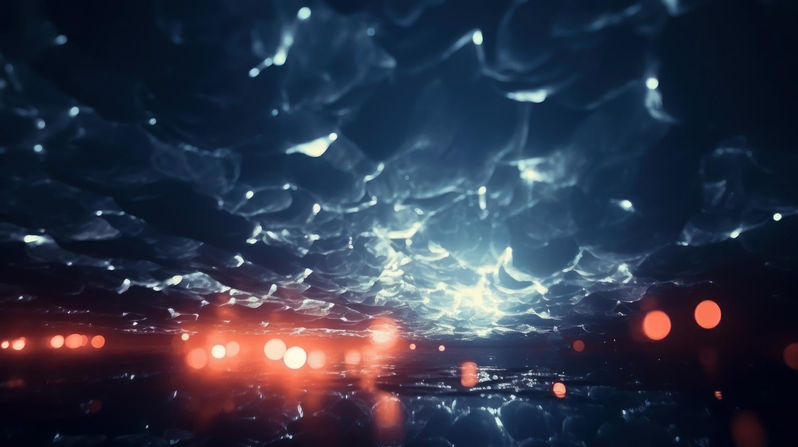 「水の中のライト」の写真