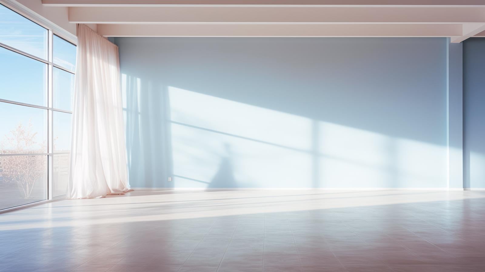 「自然光が入る透明感のある部屋」の写真