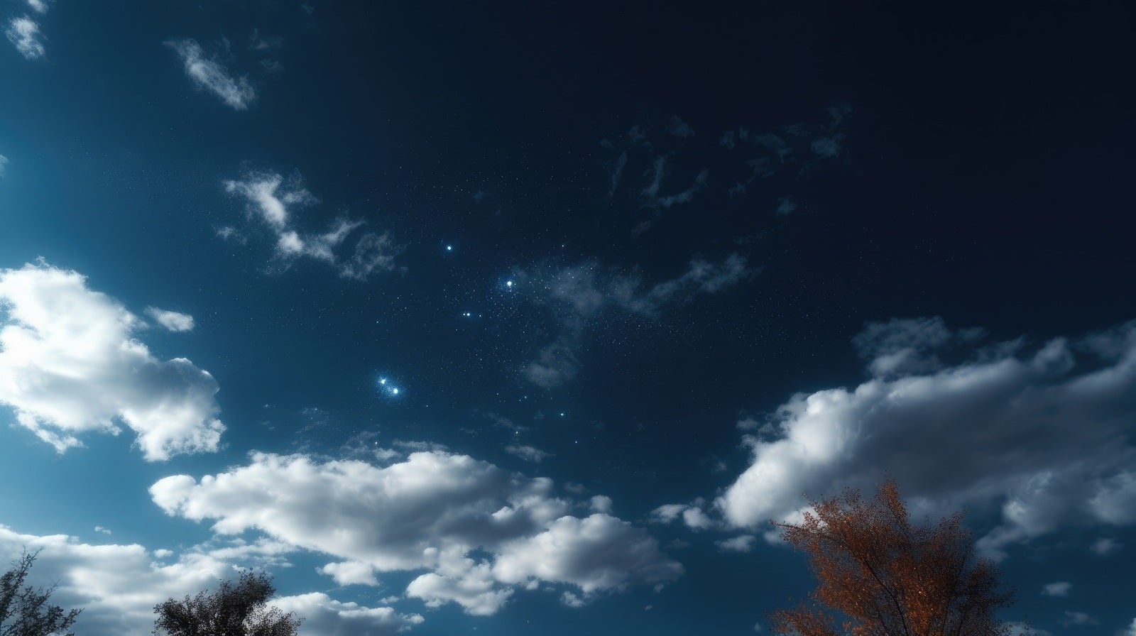 「青空に浮かぶ惑星（星空）」の写真