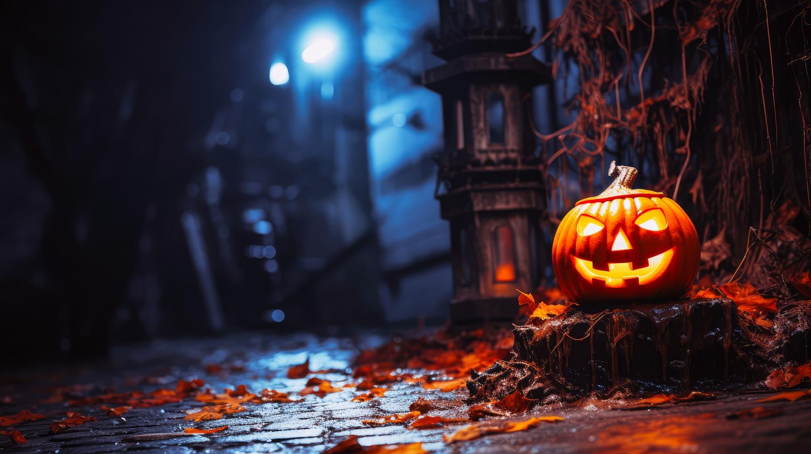 「ジャック・オー・ランタンの微笑 ハロウィンの魔法の夜」の写真