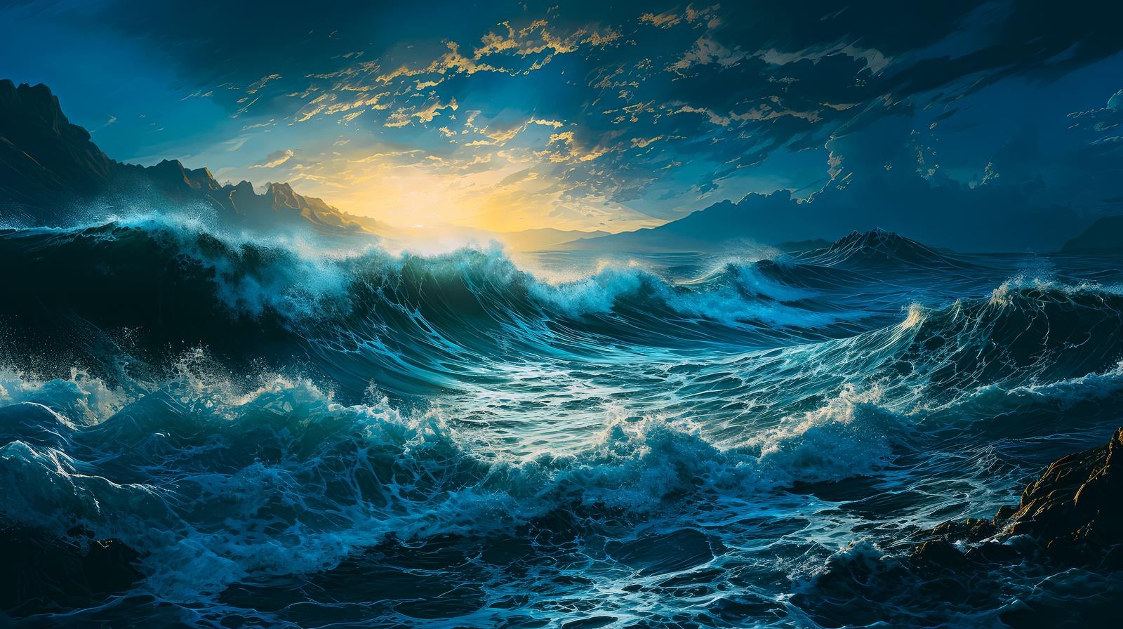 「海の怒り暴風の力」の写真