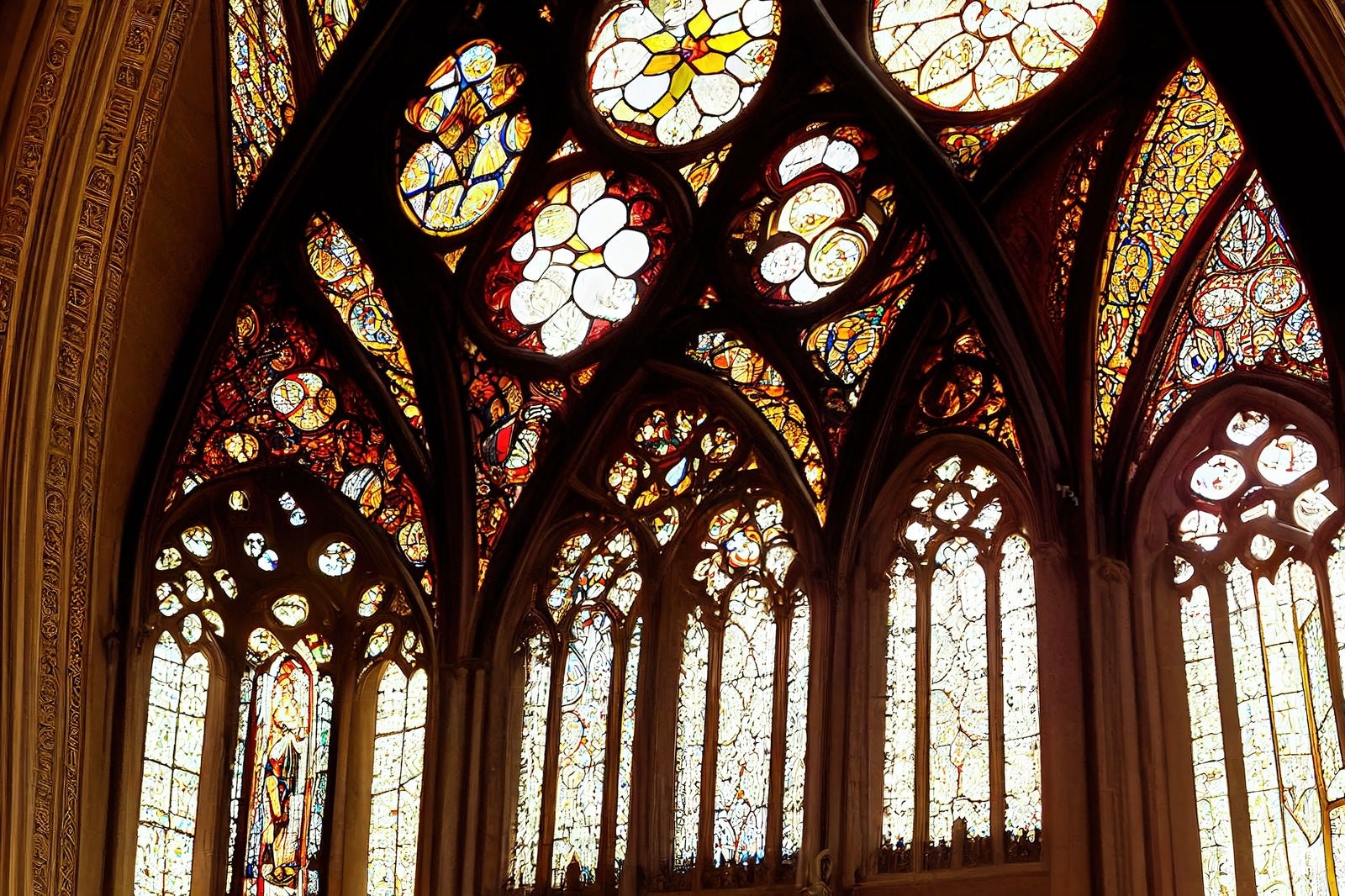 「聖堂のステンドグラス」の写真