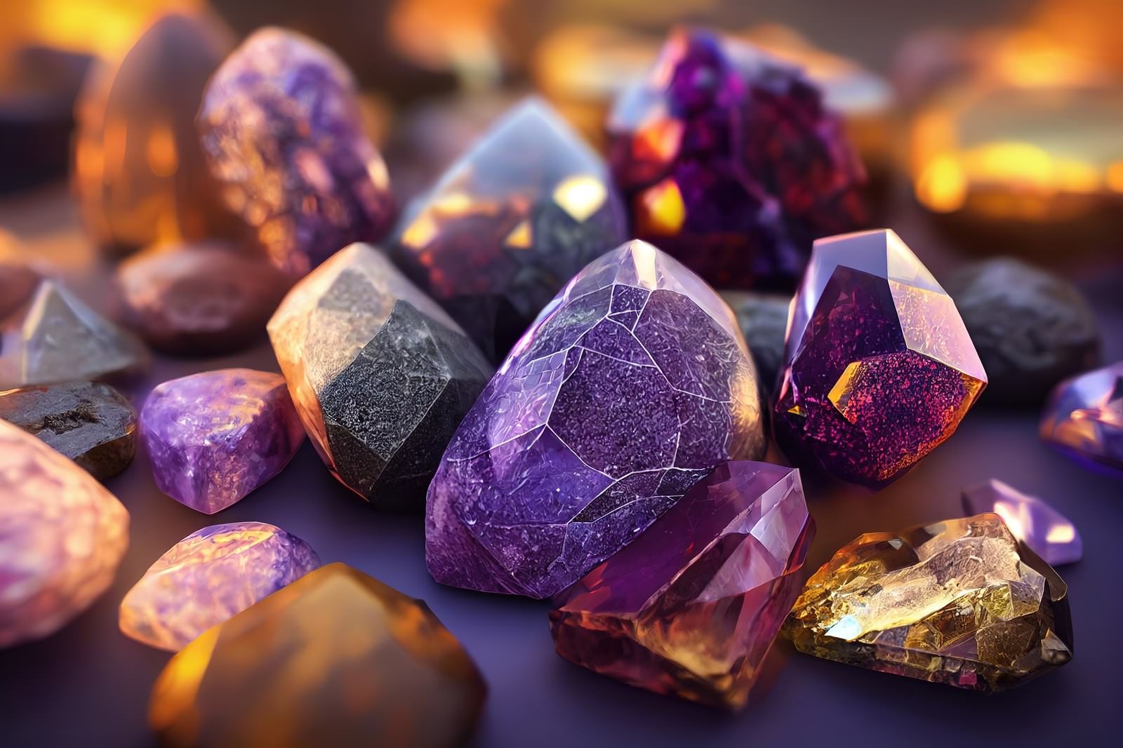 「紫の鉱石」の写真