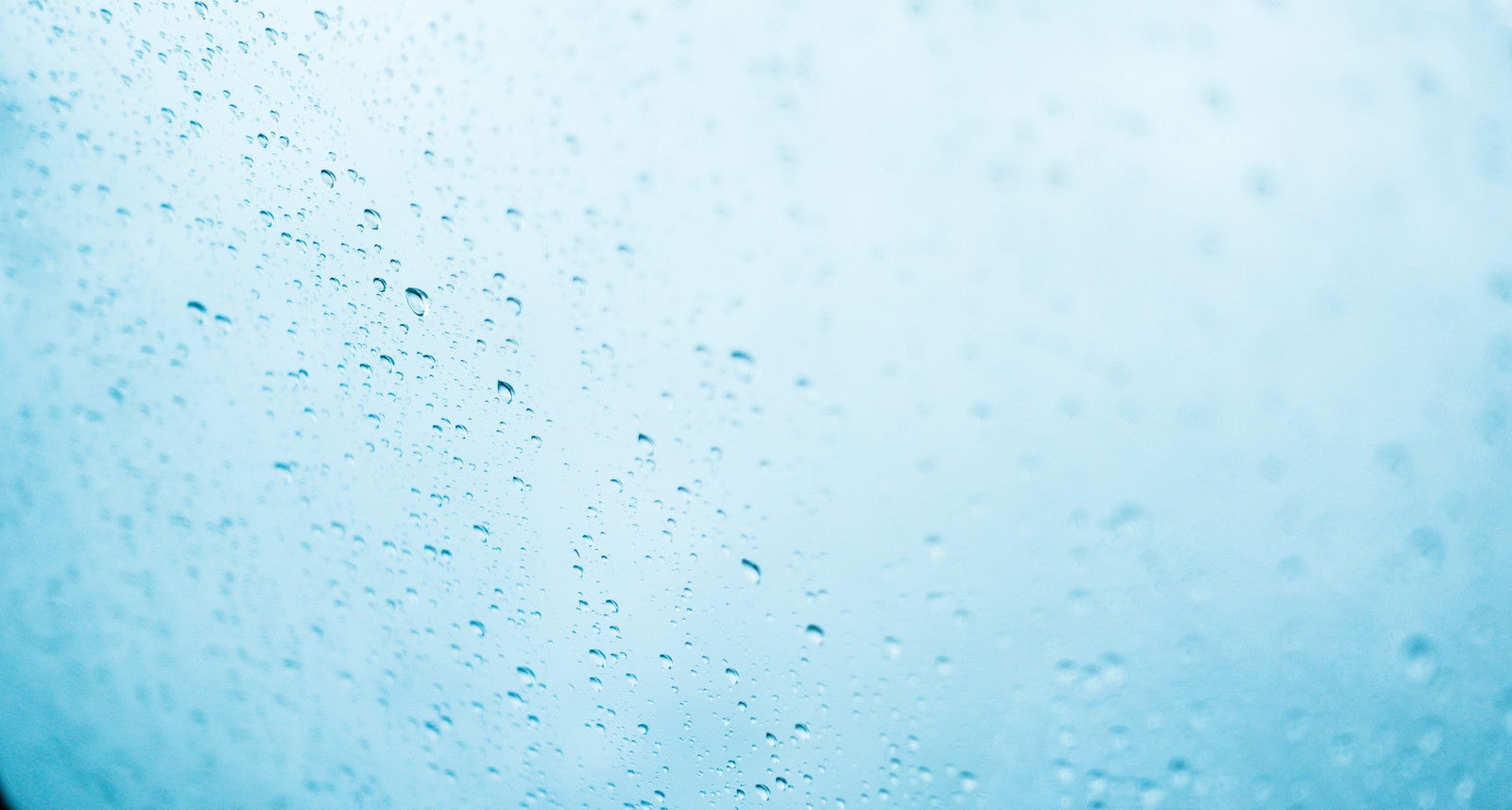 「窓ガラスの雨粒」の写真