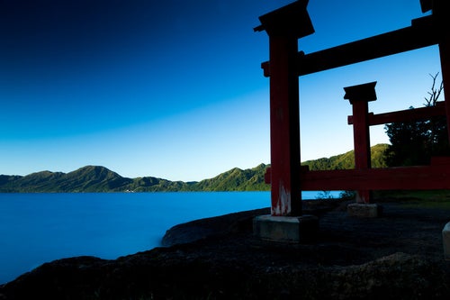 田沢湖御座石（たざわこござのいし）の写真
