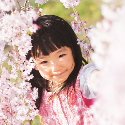 桜色の女の子の写真
