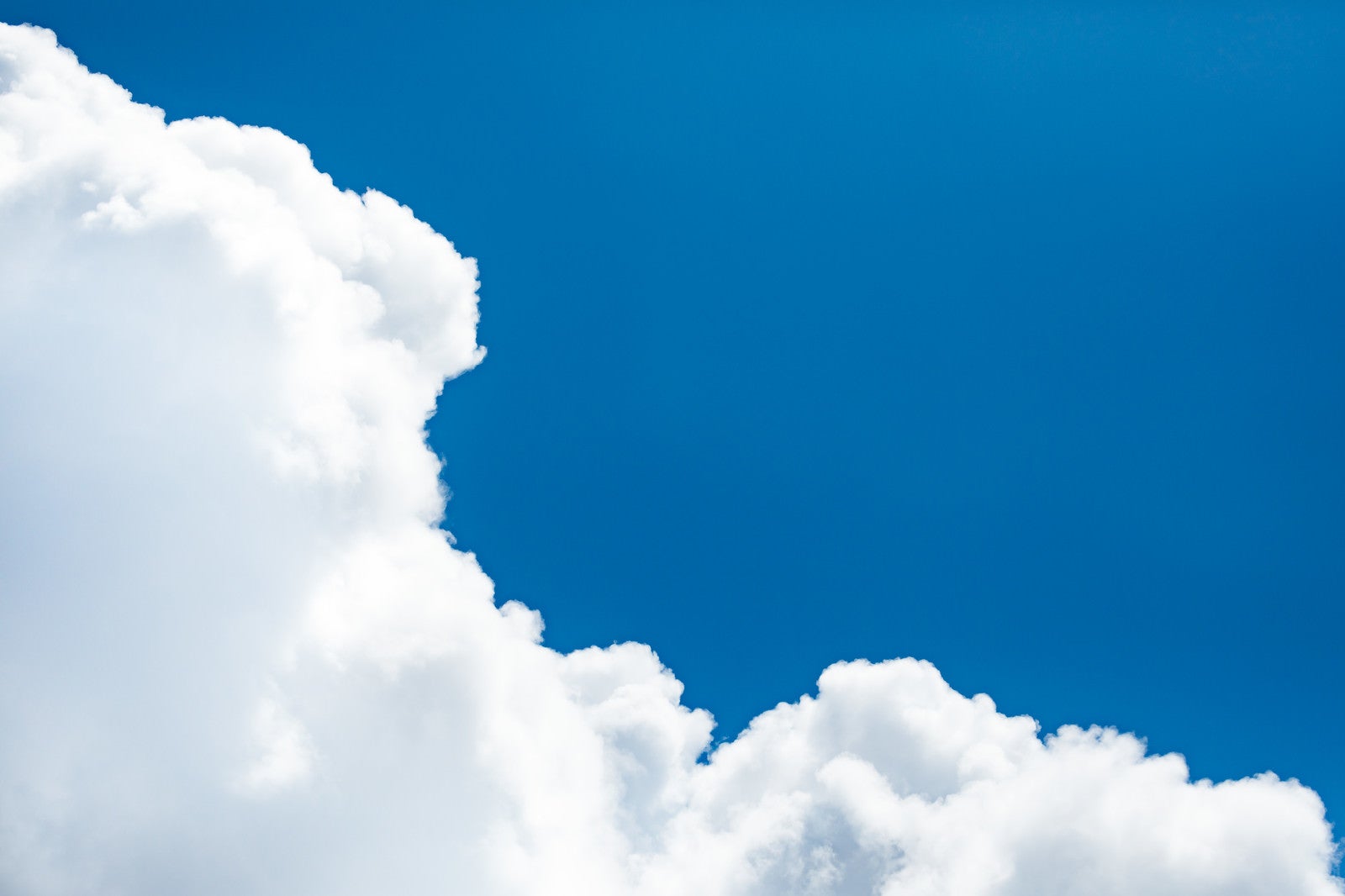 「絵に書いたような青空雲」の写真