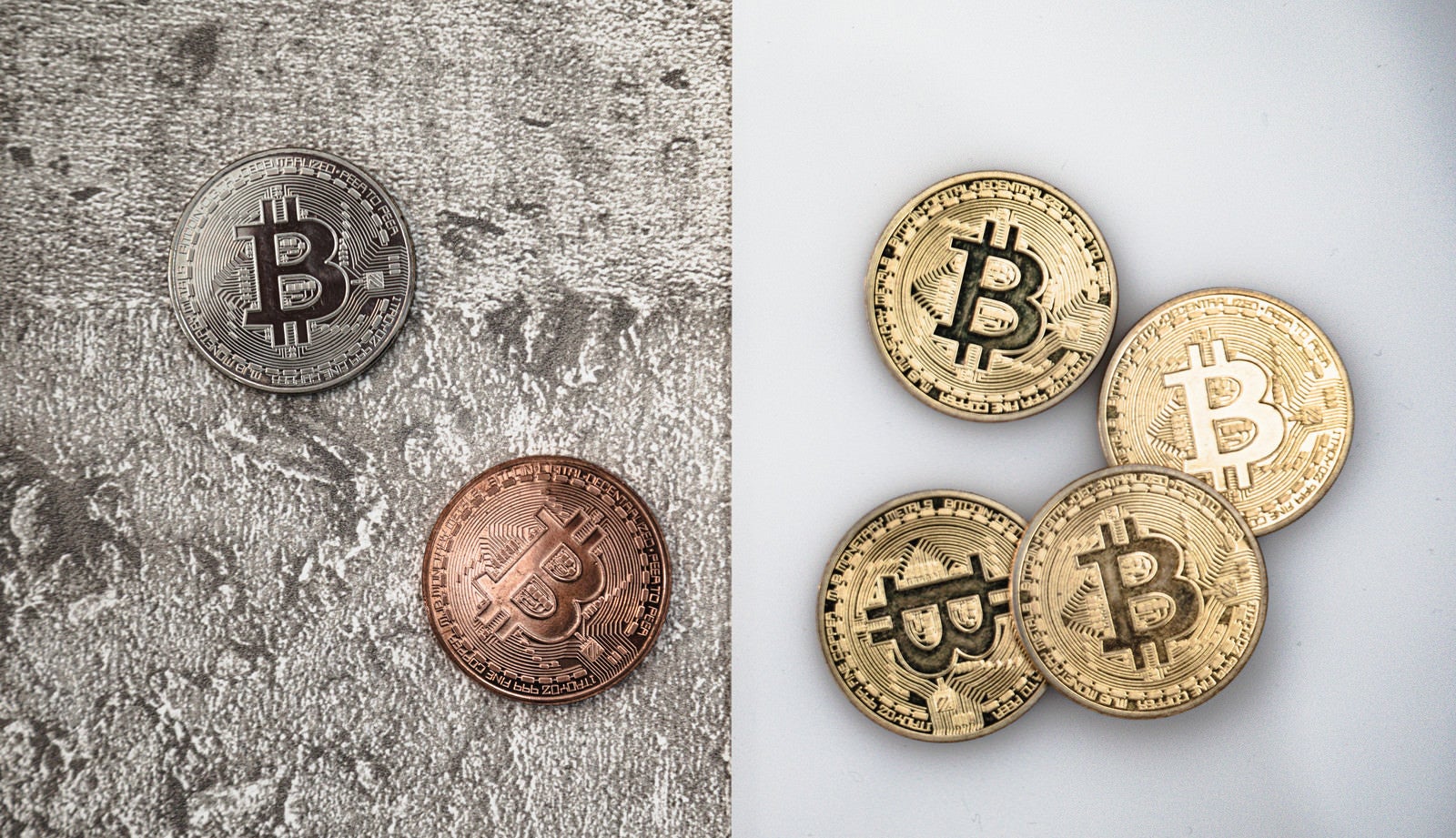 「命運が分かれるビットコイン」の写真