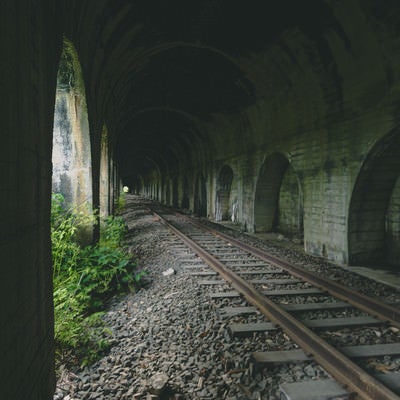 奥へと続くトンネルの写真