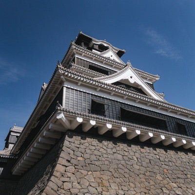 熊本城天守閣の存在感の写真