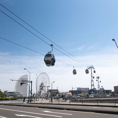 都市型ロープウェイ（YOKOHAMA AIR CABIN）の写真