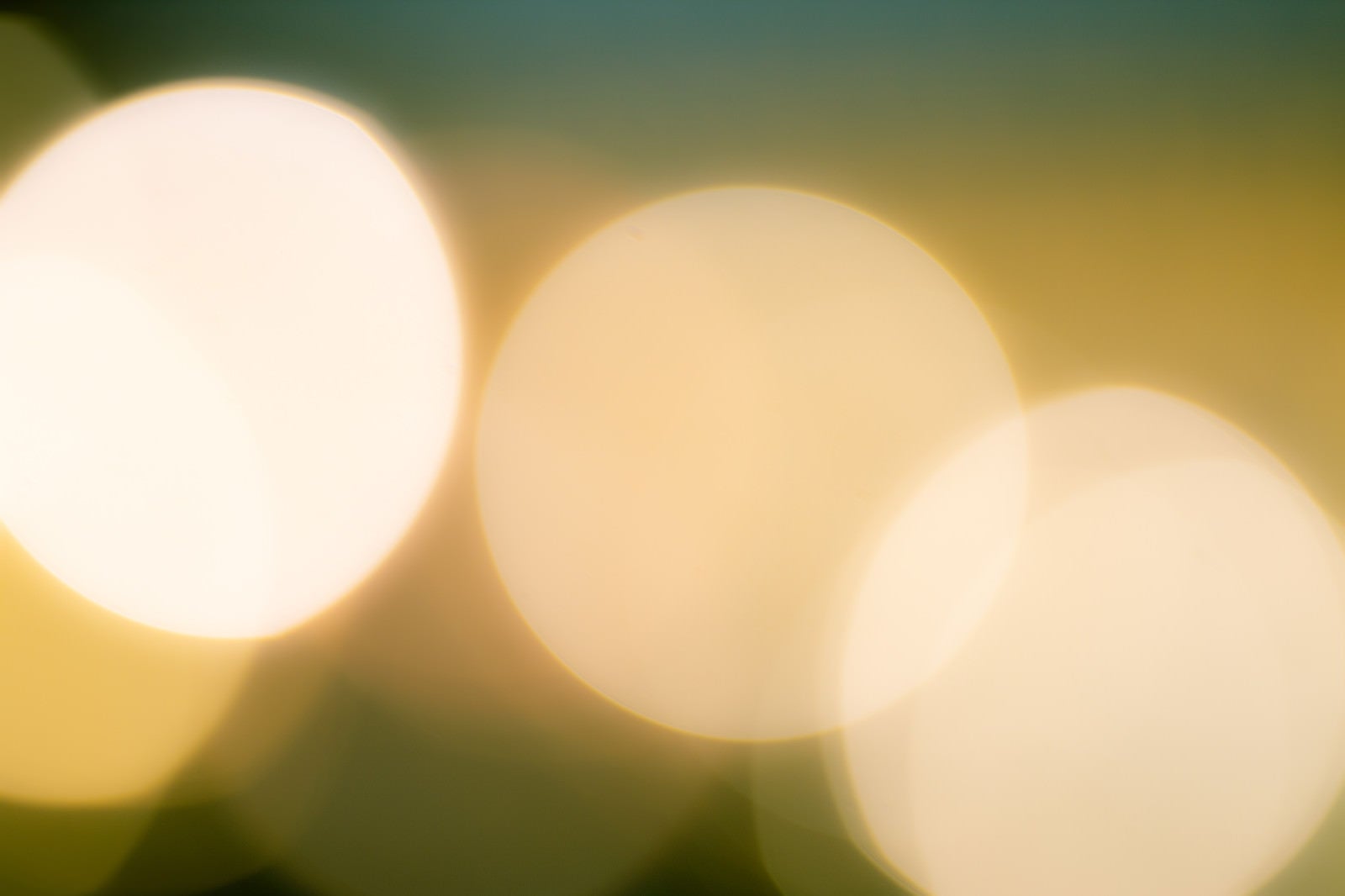 「大きく映り込む丸ボケの光」の写真