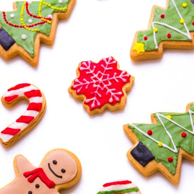 クリスマスのアイシングクッキーの写真