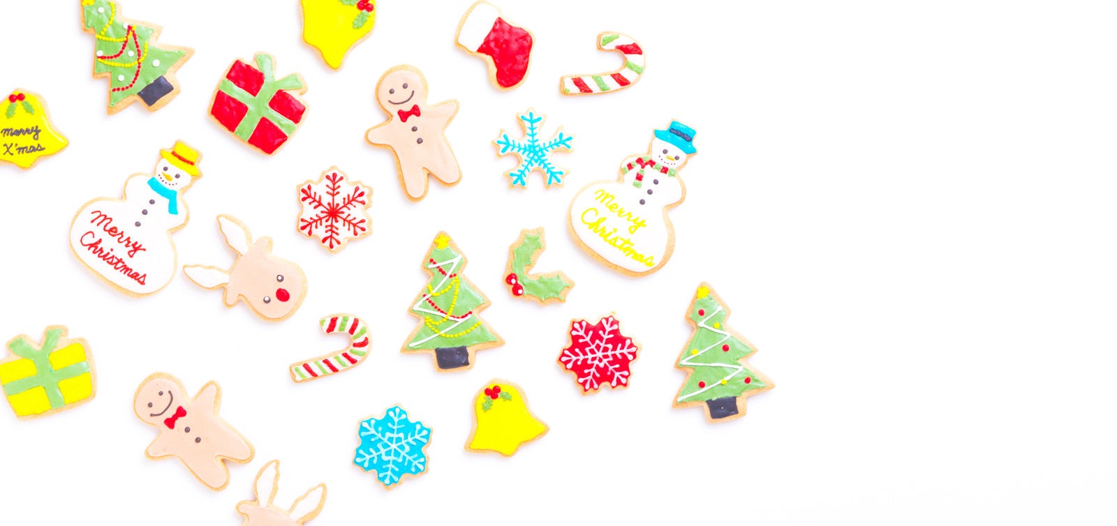 「クリスマスのキャラクタークッキー」の写真