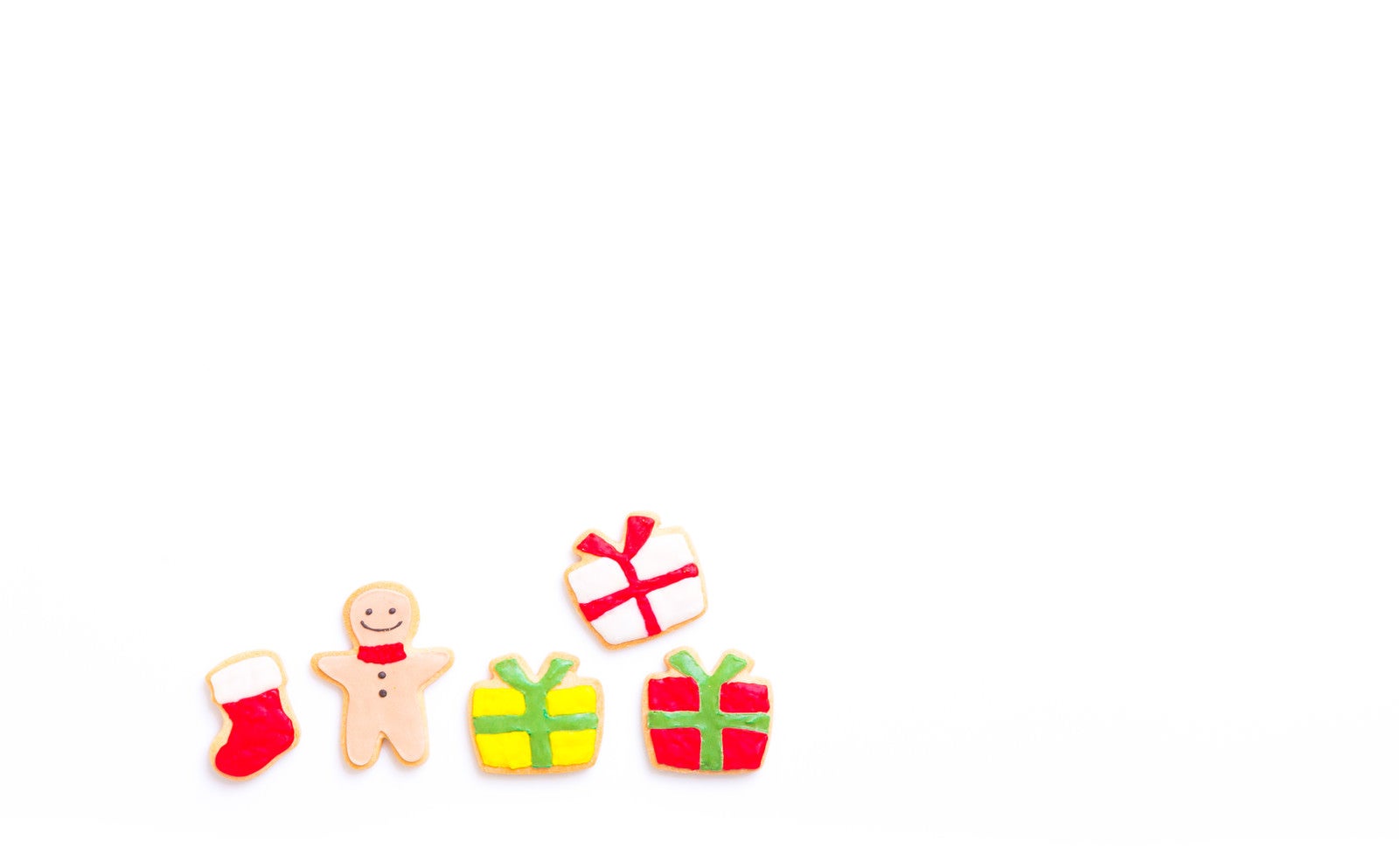 「クリスマスのプレゼントいっぱい（アイシングクッキー）」の写真