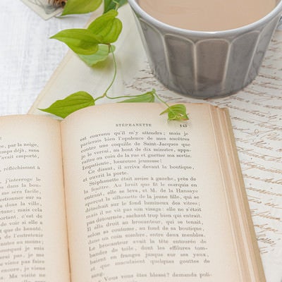 読書と紅茶の写真