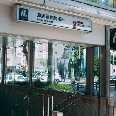 恵美須町駅の出入口の写真