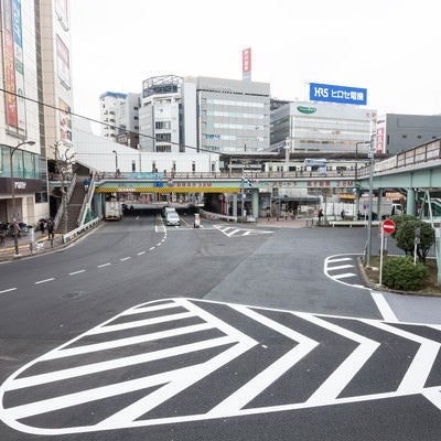 五反田駅前東口の歩道橋の写真