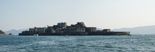 軍艦島（端島）の全景（超高解像度）の写真
