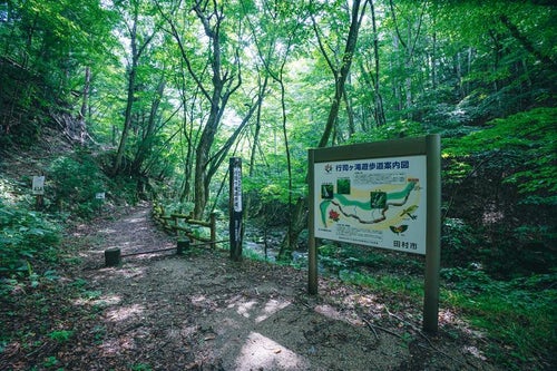 行司ヶ滝遊歩道案内図の写真