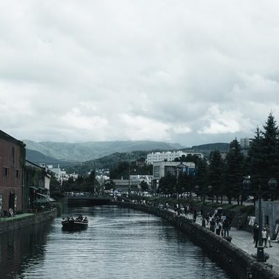 小樽運河 風景と文化の融合の写真