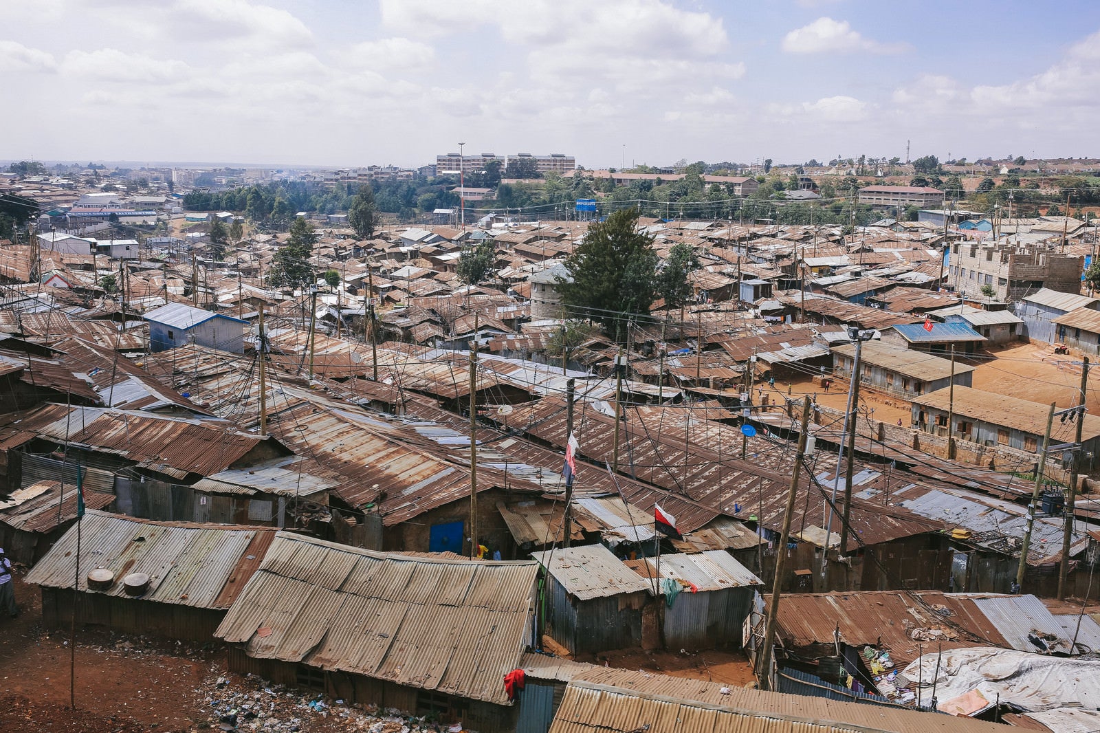 「ケニアのスラム街を一望」の写真