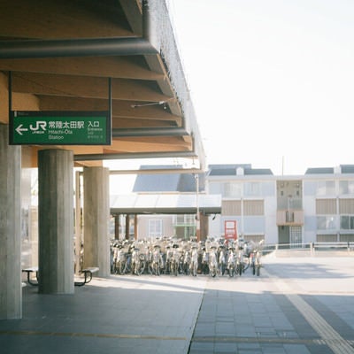 常陸太田駅前（入口）の写真