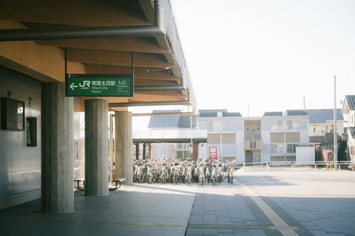 常陸太田駅前（入口）の写真