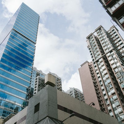 香港の高層ビルの写真