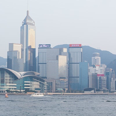 香港ビクトリアハーバー（パノラマ）の写真