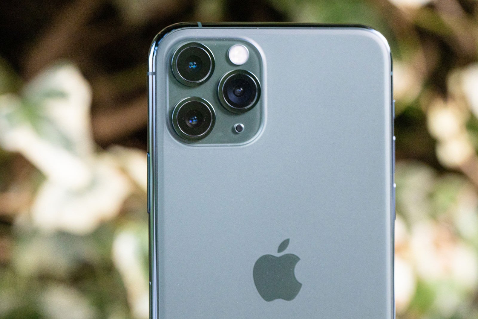 「iPhone 11 Pro の3眼カメラ」の写真