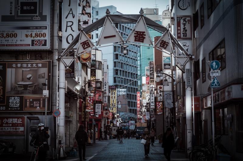 池袋の西一番街の様子の写真