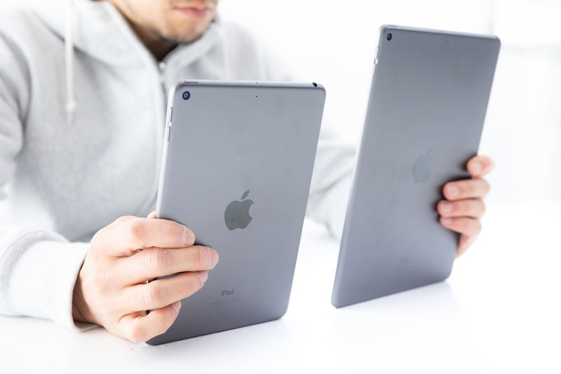 iPadminiのサイズ比較の写真