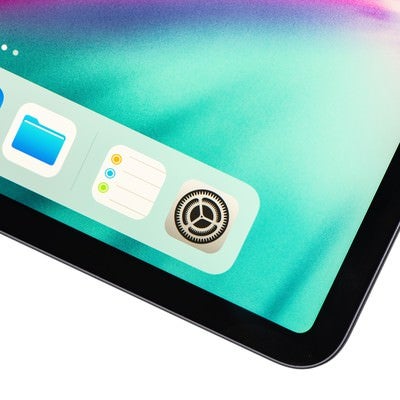 タブレットのホーム画面に並ぶデフォルトアプリ（iPad Pro 2018）の写真
