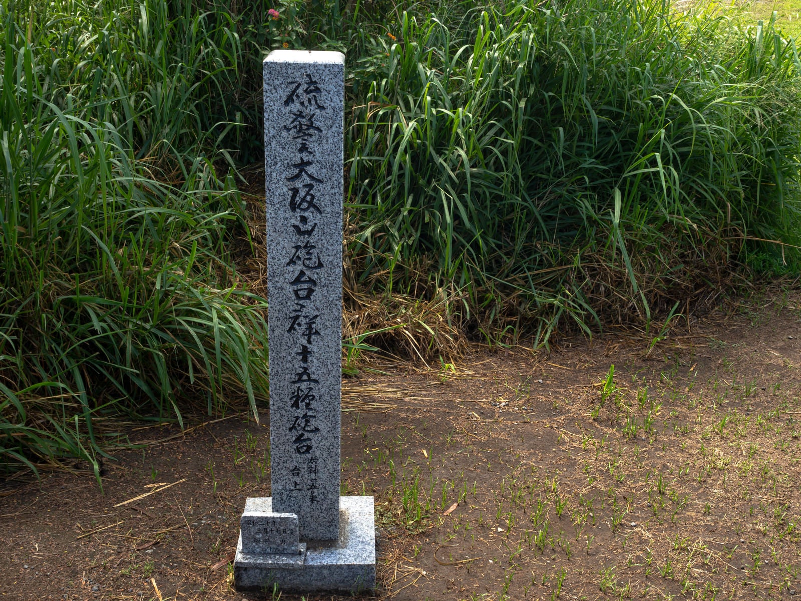 「大阪山砲台道標」の写真