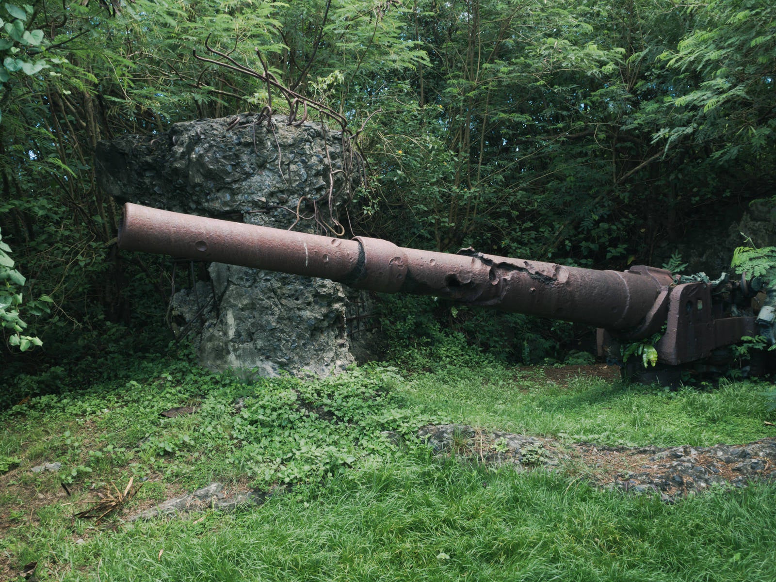 「大阪山15糎砲（15センチ砲）」の写真